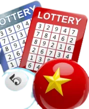 Lottery ticket and numbered balls illustration